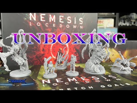 Nemesis : Lockdown - What's in the Box? - Stretch Goals and Core Box Unboxing