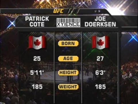 Joe Doerksen vs Patrick Cote full fight