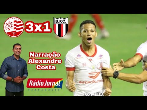 NÁUTICO 3 x 1 BOTAFOGO-SP (Narração EMOCIONANTE de Alexandre Costa - Rádio Jornal do Commercio)