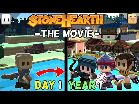 I Spent a Year Making a Happy Military Utopia In Stonehearth! | Full Playthrough / Movie