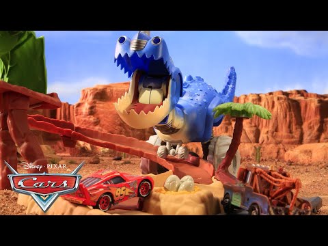 Lightning McQueen and Mater’s Dinosaur Course Adventure! | Pixar Cars | @disneyjr
