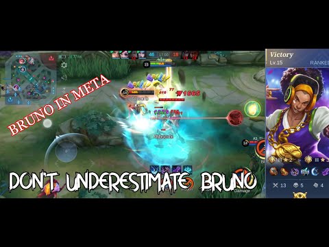 Bruno powerful kicks || DON'T UNDERESTIMATE BRUNO #mlbb