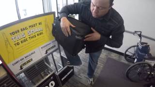 Spirit Airlines personal item carry-on bag Americian Touristr Atmosphera