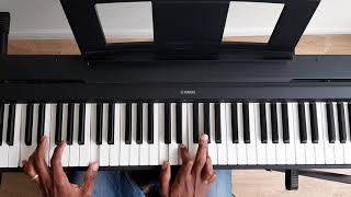 Video thumbnail of "je Te donne mon coeur - tuto piano - accords"