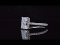 Natural Hidden Halo Pave Diamond Engagement Ring