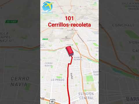 #red#transantiago#metrodesantiago #buses recortido 101 cerrillos- recoleta