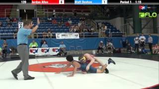 Junior 120 - Jordan Allen (West Virginia) vs. Matt Deehan (New Jersey)