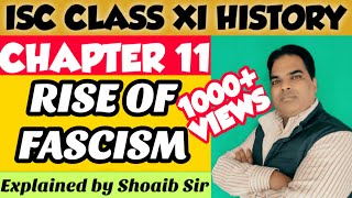 RISE OF FASCISM IN ITALY||ISC CLASS 11 HISTORY||BY SHOAIB SIR