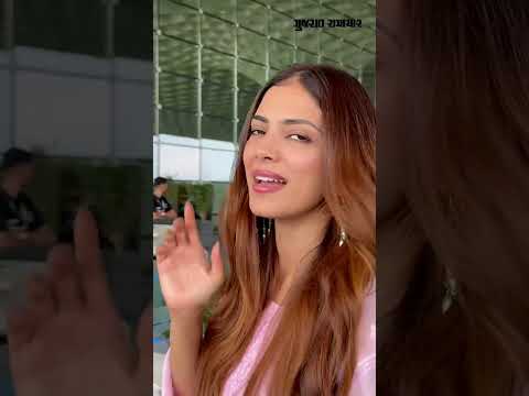 સાઉથ અભિનેત્રી Malavika Mohanan મુંબઈ એરપોર્ટ પર જોવા મળી | Malavika