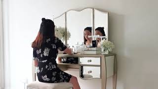 Luxury Makeup Dressing Vanity Table with Mirror an