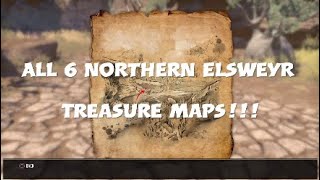 ESO - All 6 Northern Elsweyr Treasure Map Locations!!!