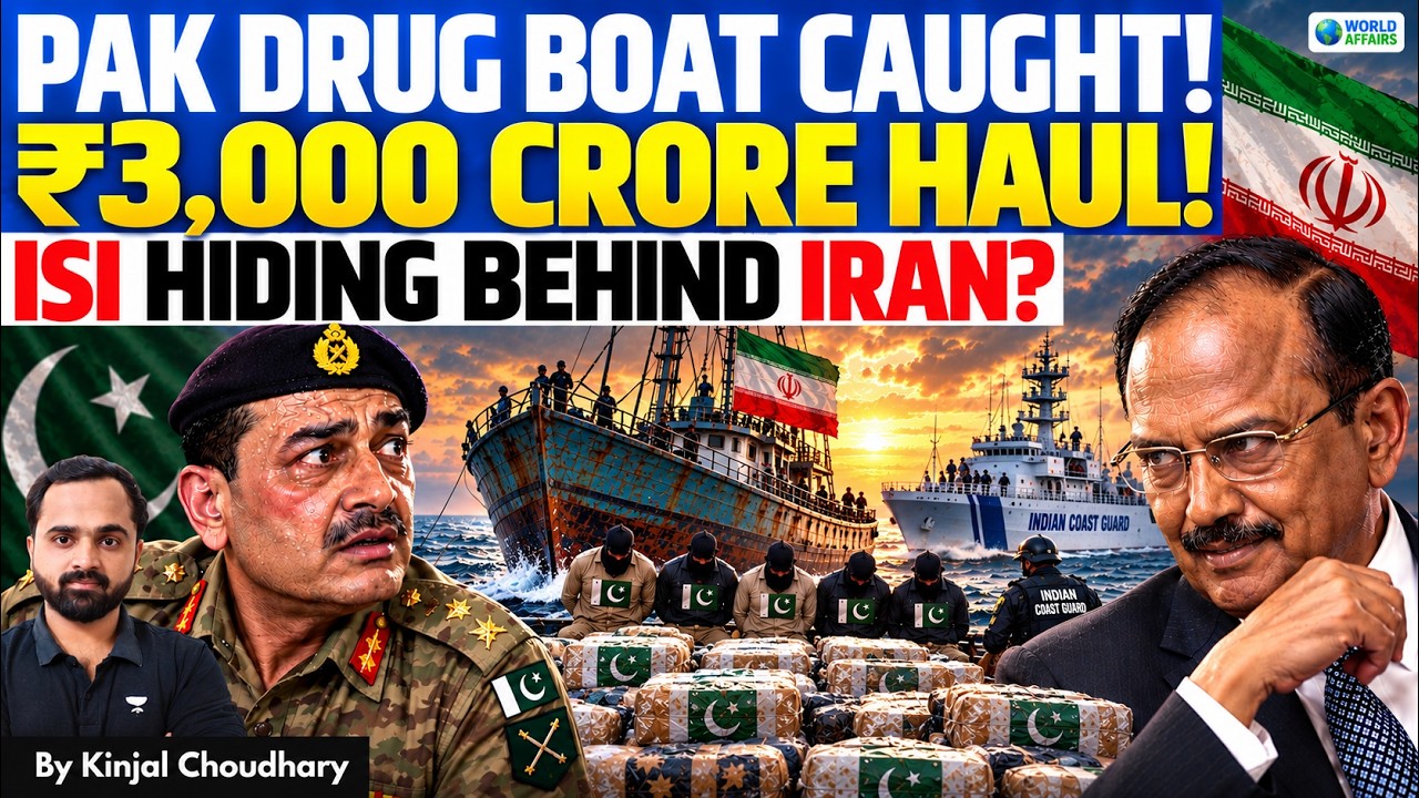 ₹3,000 CRORE DRUG HAUL: Indian Coast Guard Catches Pakistanis | ISI HAJI SALIM NETWORK HIT | Kinjal