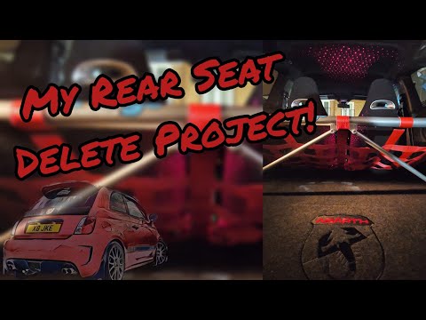 Abarth 595 - Rear Seat Delete (DNA K Brace / MS Racing Net / Rutherfords Custom Built)