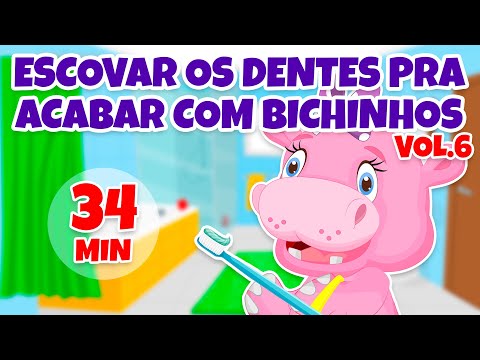 Escovar os Dentes pra acabar com Bichinhos Vol. 6 - Giramille 34 min | Desenho Animado Musical