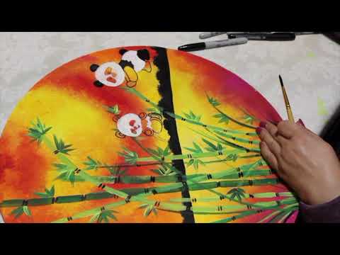 Acrylic Bamboo & Panda Timelapse