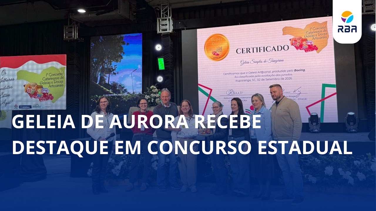 Geleia de Aurora recebe destaque em concurso estadual