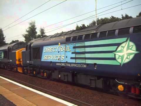 37602 & 37606 Power through Holytown 22/7/13