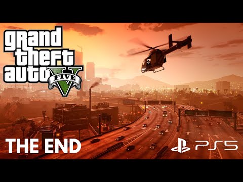 THE ENDING OF GTA 5 PS5 Gameplay Story Mode | THE BIG SCORE | No Commentary