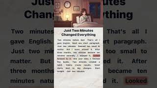 Just Two Minutes Changed Everything | English Reading and Listening Practice #englishforbeginners