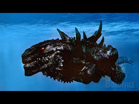 Godzilla VS Submarine | Godzilla | CLIP