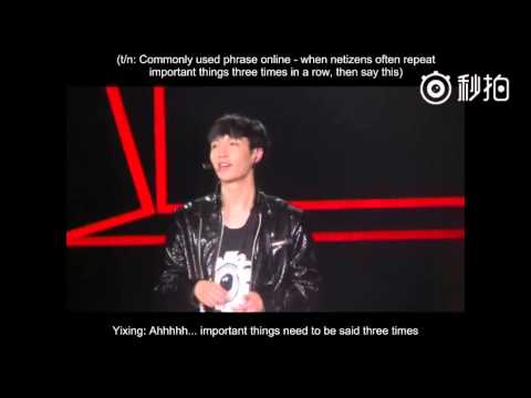 151007 ZYX HPBD FM - fans tell Yixing "I love you" x 3 重要的事情说三遍 (ENG SUB)