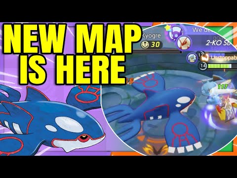 I played the New KYOGRE MAP and it's Amazing | Pokemon Unite