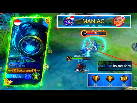 WTF DAMAGE!!! | CYCLOPS BUILD FOR COUNTERING FIGHTER HEROS! | (PLEASE TRY!) SOLO RANK PUSHING.