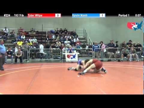 FILAJRFS: 79 KG / 174 lbs: Tyler Wilps (Pittsburgh WC) vs. Kevin Nash (Michigan WC)