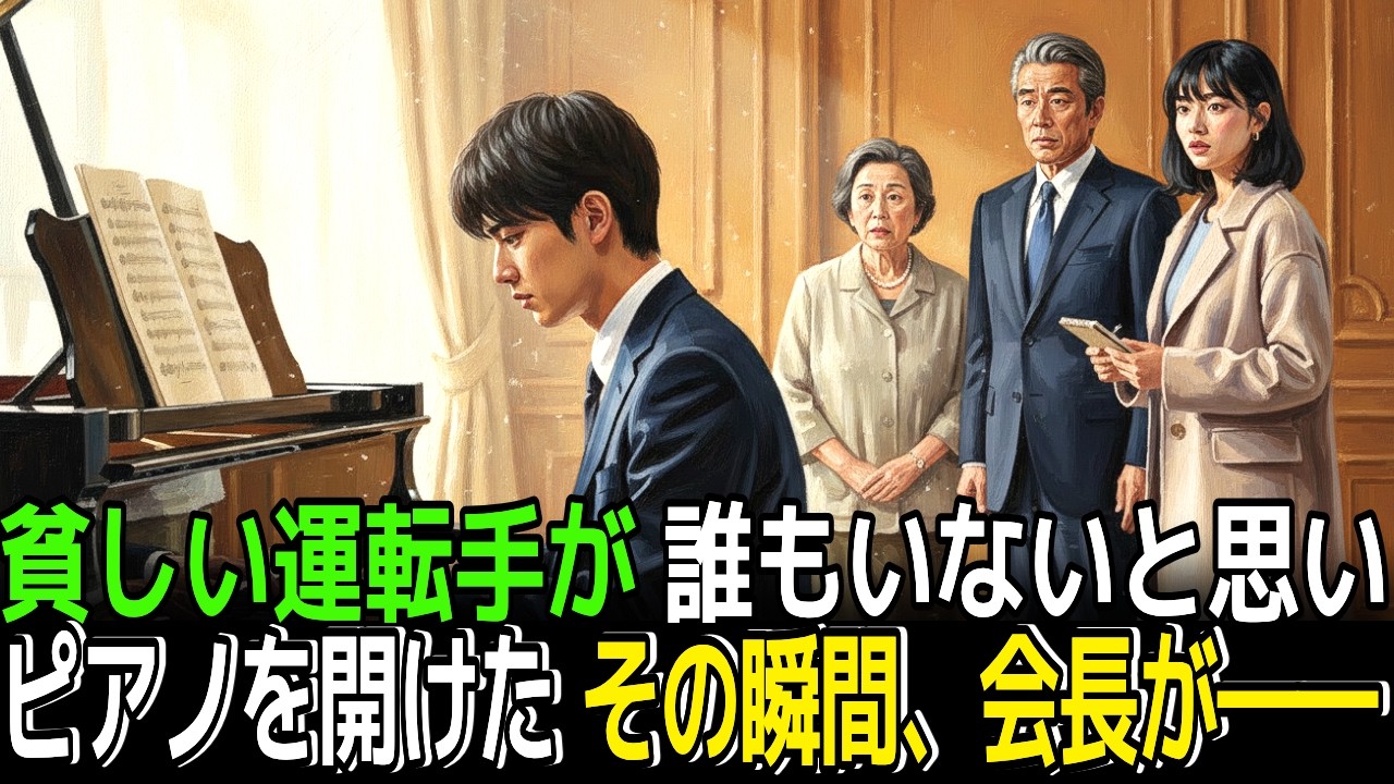 運転手がピアノに座った瞬間、 財閥会長が息をのんだ本当の理由