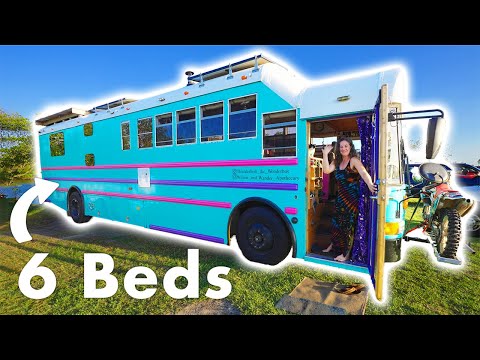 Bus Tour | Family of 7 In A Roof Raised Skoolie