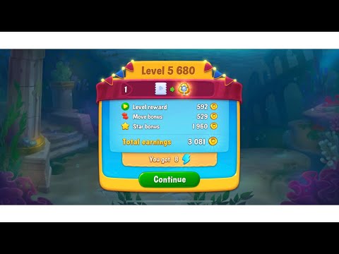 Fishdom mobile game, level 5680