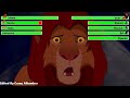 The Lion King 1994 Final Battle With Healthbars 1 2
