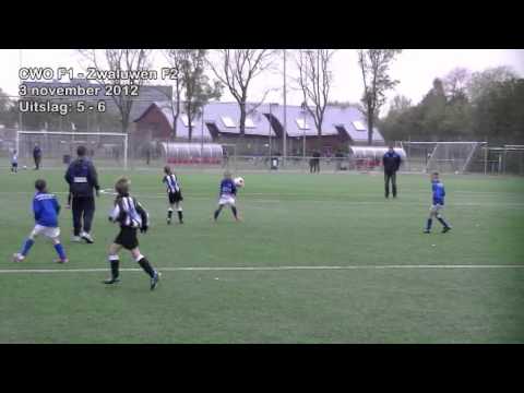 Doelpunten CWO F1 - Zwaluwen F2 (5-6) 3 november 2012