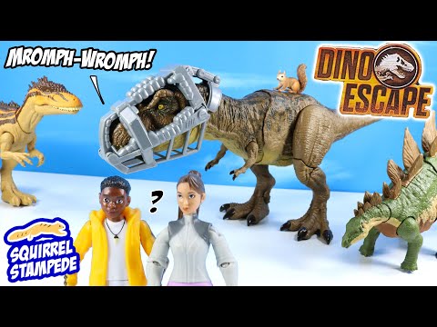 Jurassic World Dino Escape Stomp'n T Rex Carcharodontosaurus and Yaz!