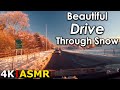 Relaxing Snow Drive: The Road to Aberdeen, Peterculter, Banchory & Bucksburn | ASMR | POV | 4K