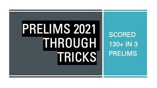2021 prelims through SMART GUESSWORK - By IFS 2018 AIR 11 n CSE 2018 AIR 356