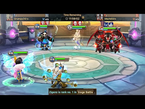 Shi Hou IS NUTS!  G1/G2 Siege Battle v Machiners (Summoners War)