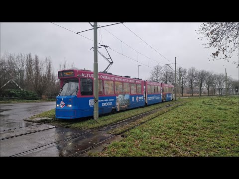 HTM tramlijn 1 Delft Tanthof - Scheveningen Noorderstrand | regen | BN GTL8 3118 OmroepWest | 2022