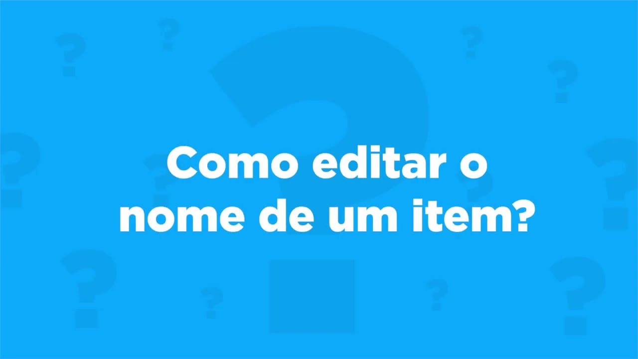 Editar o nome de um item | Anota AI