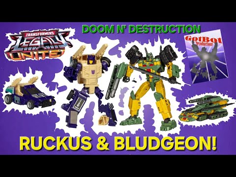 Transformers Legacy United Doom N' Destruction Bludgeon and Ruckus - GotBot Ture Review NUMBER 1218