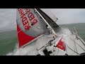 Figaro sailing wipe out in 30 knots