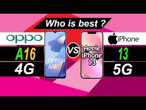 oppo a16 vs iphone 13