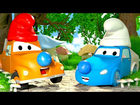 Tyler der Schlumpf - Die Lackierwerkstatt Tom dem Abschleppwagen in Car City 🎨 Cartoons für Kinder