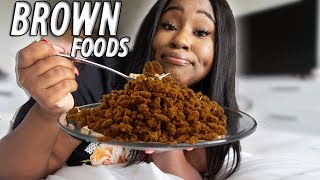 I ONLY ATE BROWN FOODS FOR 24 HOURS CHALLENGE!