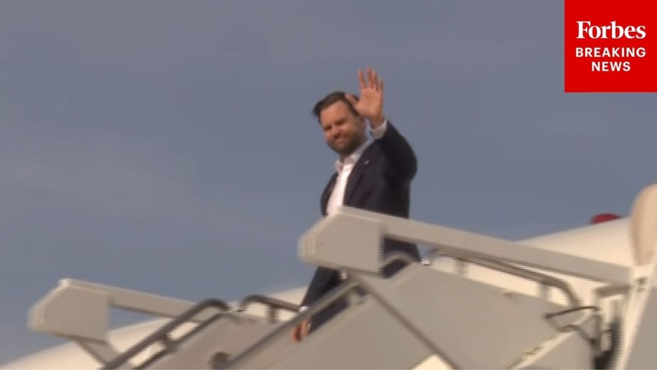 Video | JUST IN: Vice President JD Vance Touches Down In U.S. After Traveling Abroad For U.S.-Iran Talks