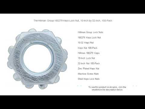 The Hillman Group 180279 Keps Lock Nut, 10-Inch by 32-Inch, 100-Pack