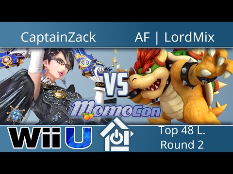Momocon 2017 - CaptainZack (Bayonetta) vs AF | LordMix (Bowser) - Smash 4 Top 48 L. Round 2