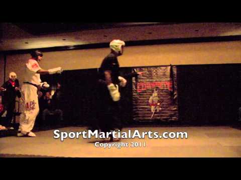 Raymond Daniels v Mike Pombiero - Men's sparring semi-final - 2011 COMPETE Nationals