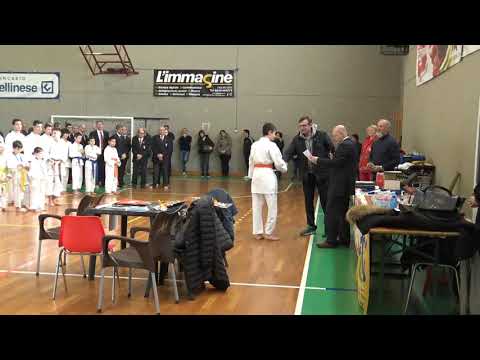 Premiazione gara karate FEIKAR a Chiuro 2019