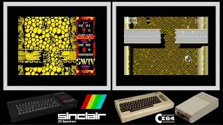 ZX Spectrum vs C64 : SWIV (Side by side comparison)